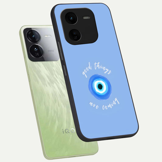 Bright Future Ahead phone case For iQOO Z9x 5G showing premium glass back cover with detailed artwork