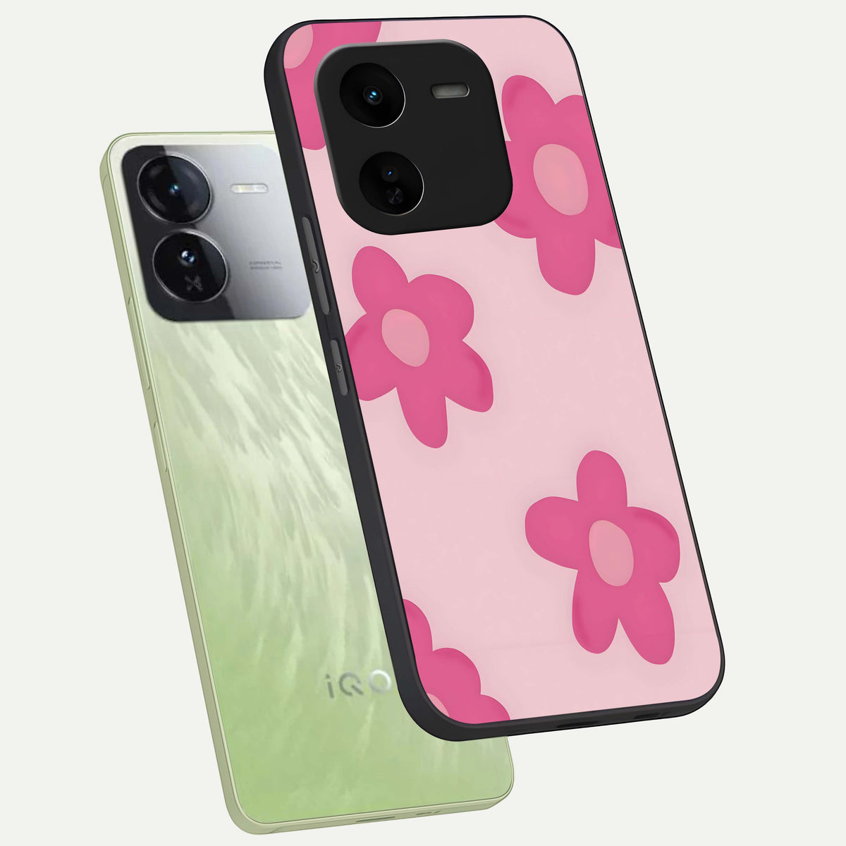  Candy Bloom Dreams phone case For iQOO Z9x 5G showing premium glass back cover with detailed artwork