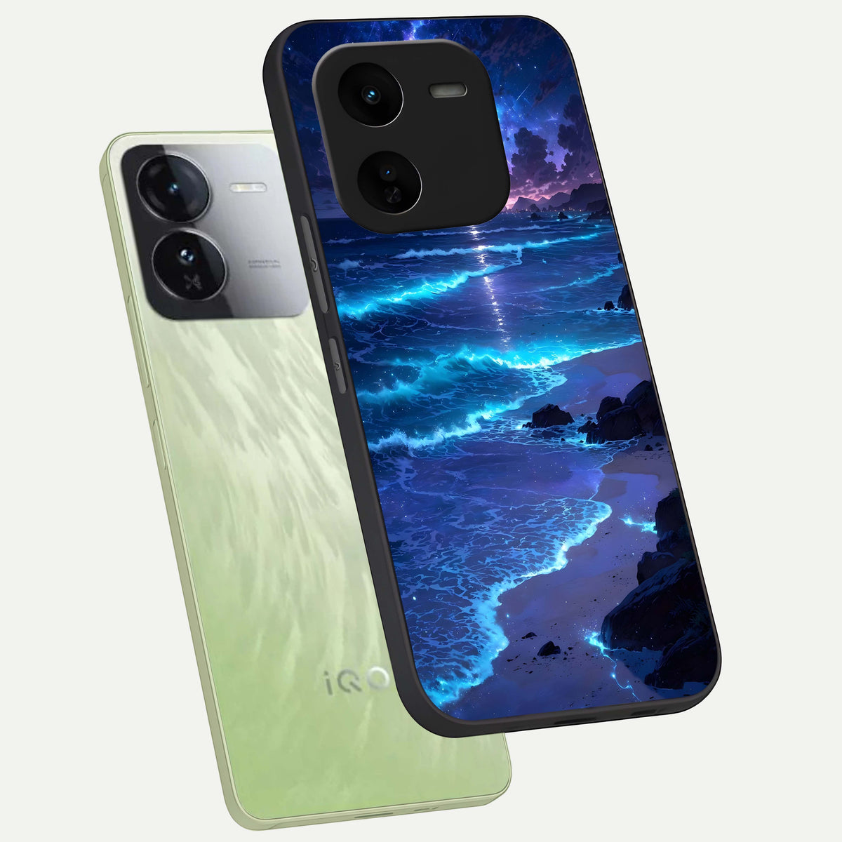 Classic Damn Look phone case For iQOO Z9x 5G showing premium glass back cover with detailed artwork