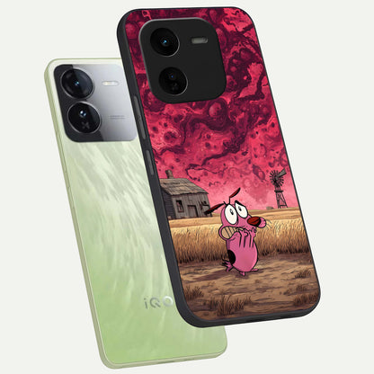  Courage Under Sky phone case For iQOO Z9x 5G showing premium glass back cover with detailed artwork