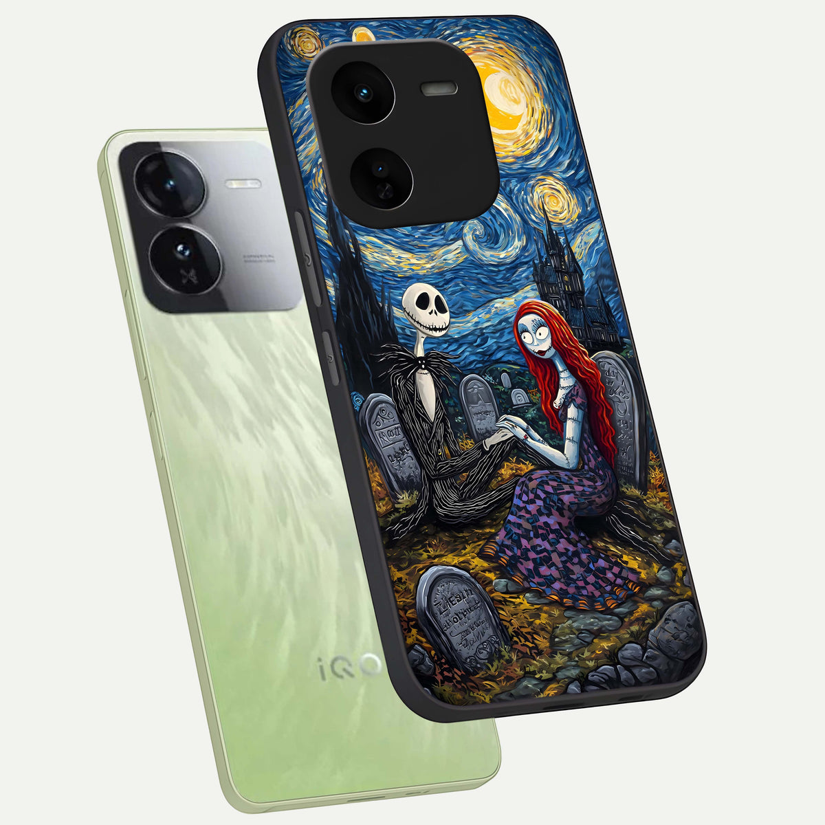  Eternal Night Love phone case For iQOO Z9x 5G showing premium glass back cover with detailed artwork