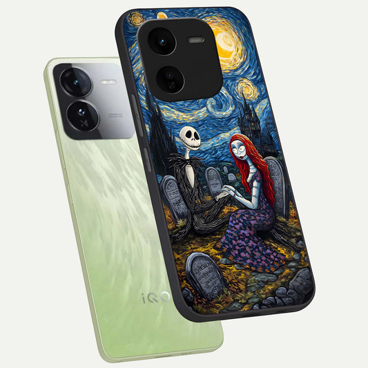 Eternal Night Love phone case For iQOO Z9x 5G showing premium glass back cover with detailed artwork