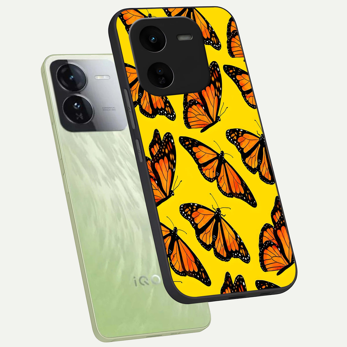  Golden Wing Flight phone case For iQOO Z9x 5G showing premium glass back cover with detailed artwork