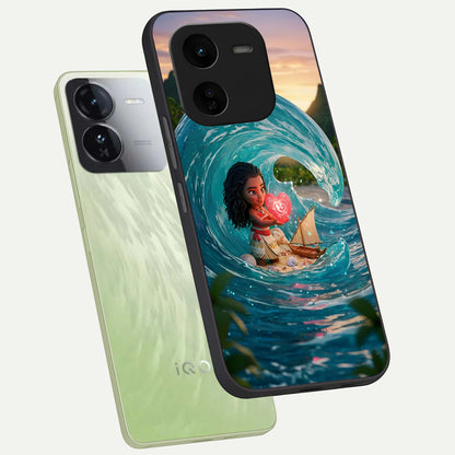  Heart of Ocean phone case For iQOO Z9x 5G showing premium glass back cover with detailed artwork