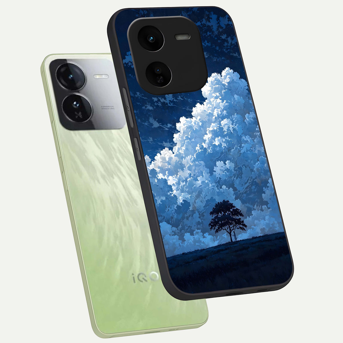  Midnight Sky Serenity phone case For iQOO Z9x 5G showing premium glass back cover with detailed artwork