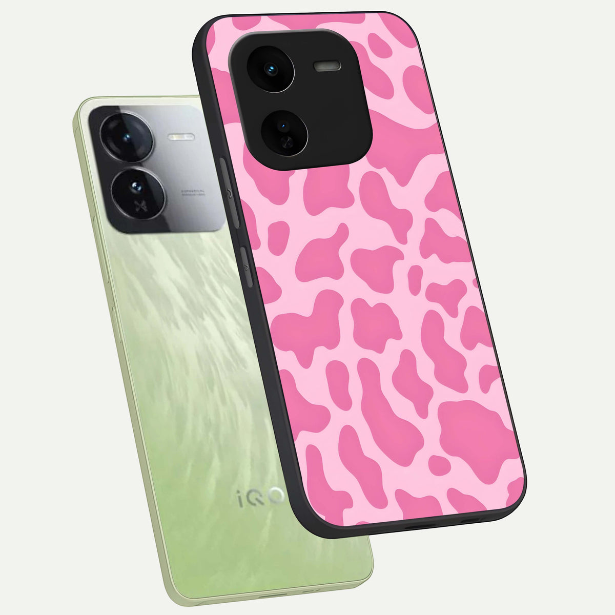  Pinkish Scenery phone case For iQOO Z9x 5G showing premium glass back cover with detailed artwork