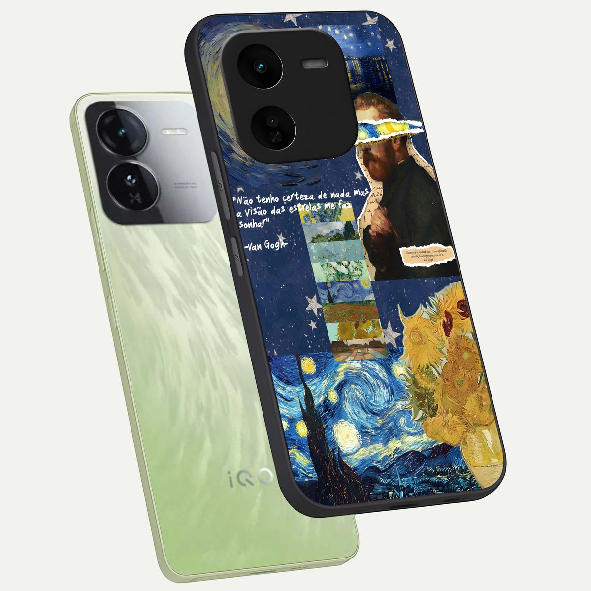  Starry Dream Vision phone case For iQOO Z9x 5G showing premium glass back cover with detailed artwork