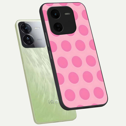  Sweet Dot Dreams phone case For iQOO Z9x 5G showing premium glass back cover with detailed artwork