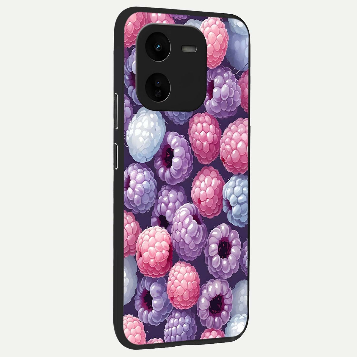  Berry Candy Pop back cover For iQOO Z9x 5G slim fit glass case with vibrant aesthetic design