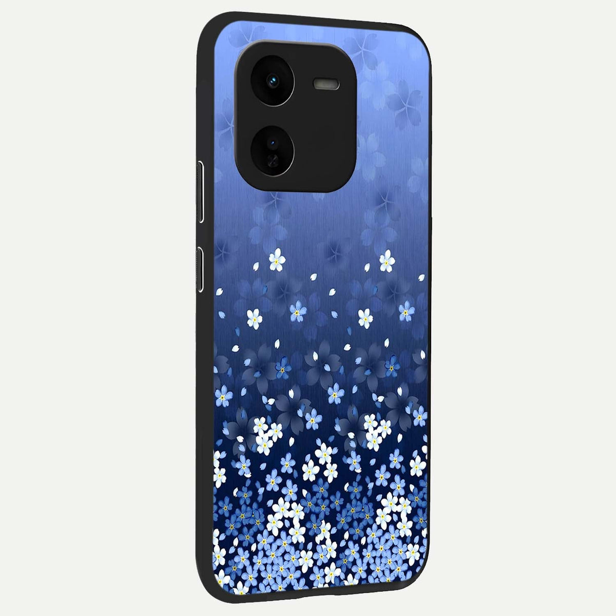  Blue Starry back cover For iQOO Z9x 5G slim fit glass case with vibrant aesthetic design