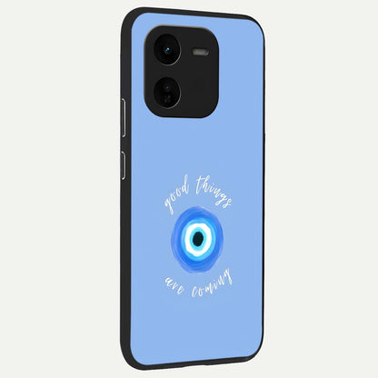  Bright Future Ahead back cover For iQOO Z9x 5G slim fit glass case with vibrant aesthetic design