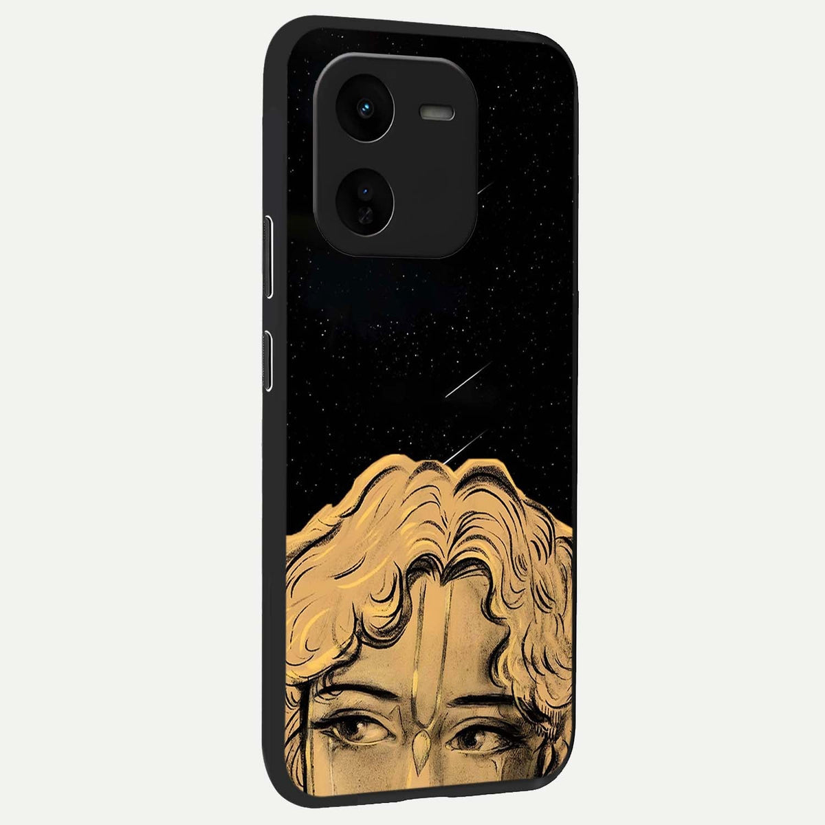  Celestial Gods Plan back cover For iQOO Z9x 5G slim fit glass case with vibrant aesthetic design