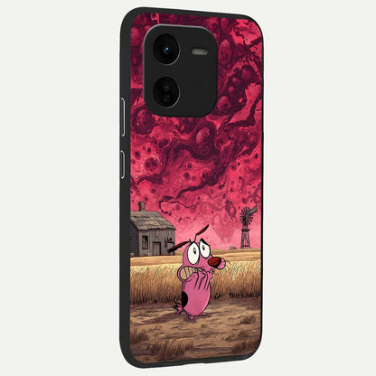  Courage Under Sky back cover For iQOO Z9x 5G slim fit glass case with vibrant aesthetic design