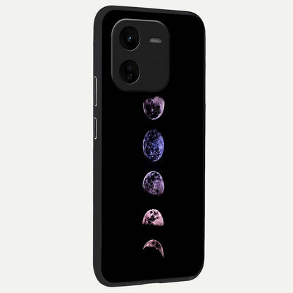  Crimson All Planets back cover For iQOO Z9x 5G slim fit glass case with vibrant aesthetic design