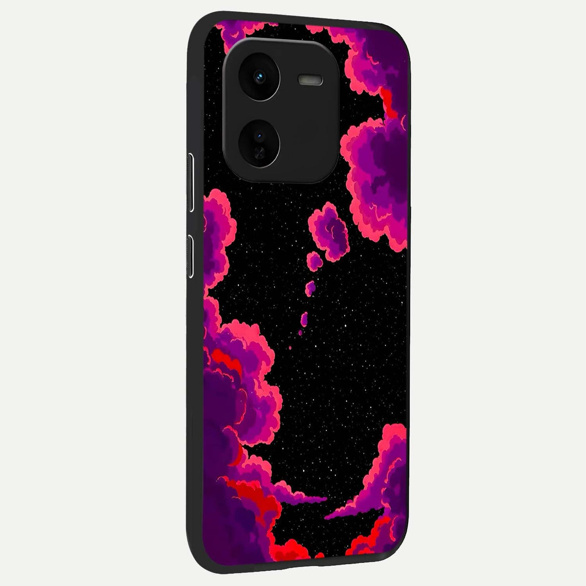  Galaxy Dream Frame back cover For iQOO Z9x 5G slim fit glass case with vibrant aesthetic design