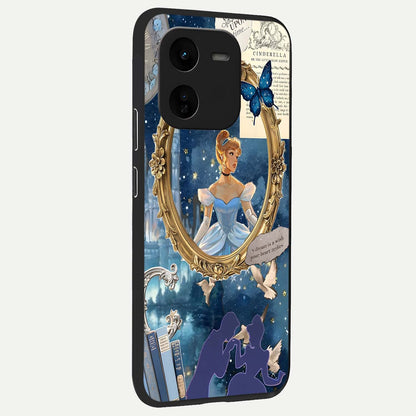  Midnight Queen back cover For iQOO Z9x 5G slim fit glass case with vibrant aesthetic design