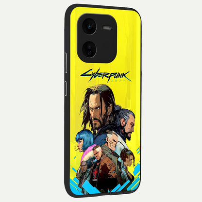  Neon Rebel Genesis back cover For iQOO Z9x 5G slim fit glass case with vibrant aesthetic design
