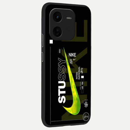  Neon Street Edition back cover For iQOO Z9x 5G slim fit glass case with vibrant aesthetic design