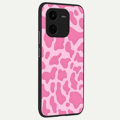  Pinkish Scenery back cover For iQOO Z9x 5G slim fit glass case with vibrant aesthetic design