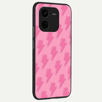  Pink Moo Magic back cover For iQOO Z9x 5G slim fit glass case with vibrant aesthetic design