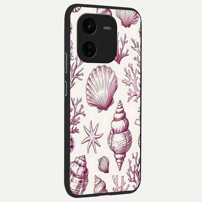  Pink Power Sparks back cover For iQOO Z9x 5G slim fit glass case with vibrant aesthetic design
