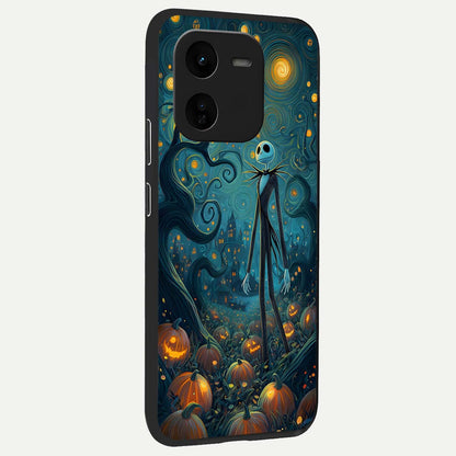  Pumpkin Moonlight Tale back cover For iQOO Z9x 5G slim fit glass case with vibrant aesthetic design