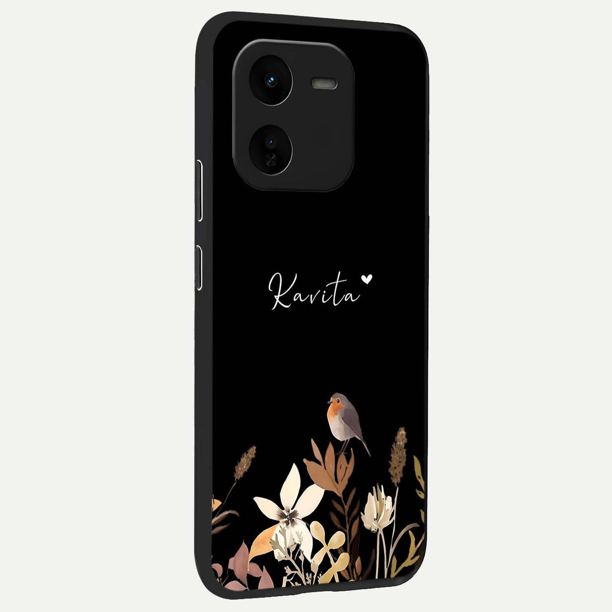 Quiet Garden Tune Custom Name back cover For iQOO Z9x 5G slim fit glass case with vibrant aesthetic design