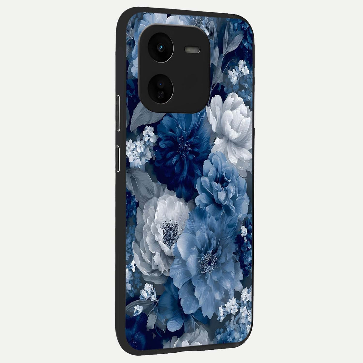  Royal Bloom Garden back cover For iQOO Z9x 5G slim fit glass case with vibrant aesthetic design