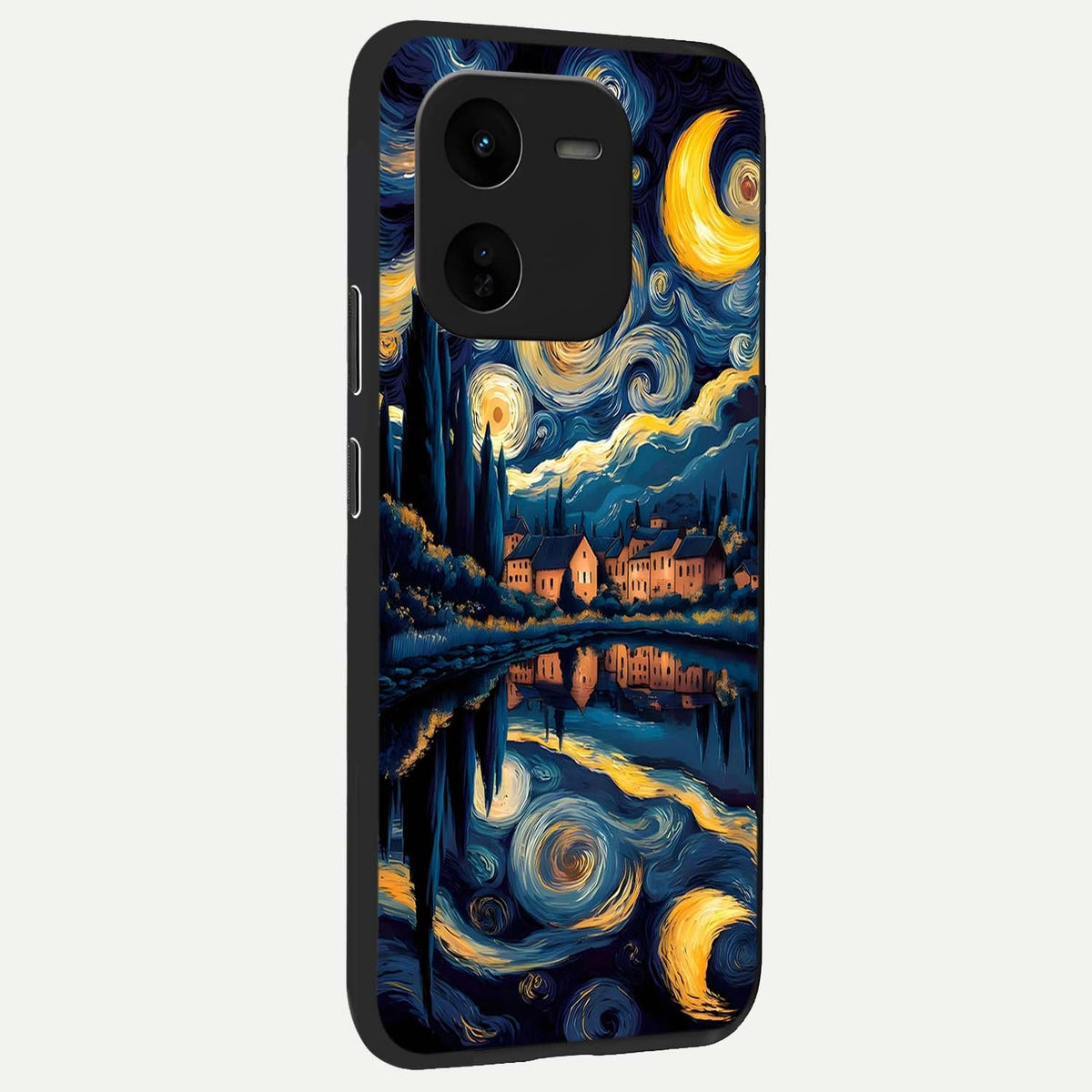  Starry Sky Serenity back cover For iQOO Z9x 5G slim fit glass case with vibrant aesthetic design