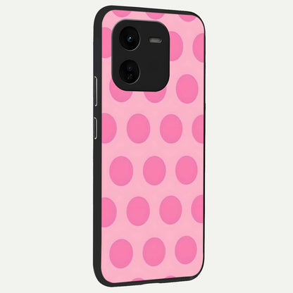  Sweet Dot Dreams back cover For iQOO Z9x 5G slim fit glass case with vibrant aesthetic design