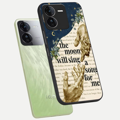  Aesthetic Divine phone case For iQOO Z9 showing premium glass back cover with detailed artwork