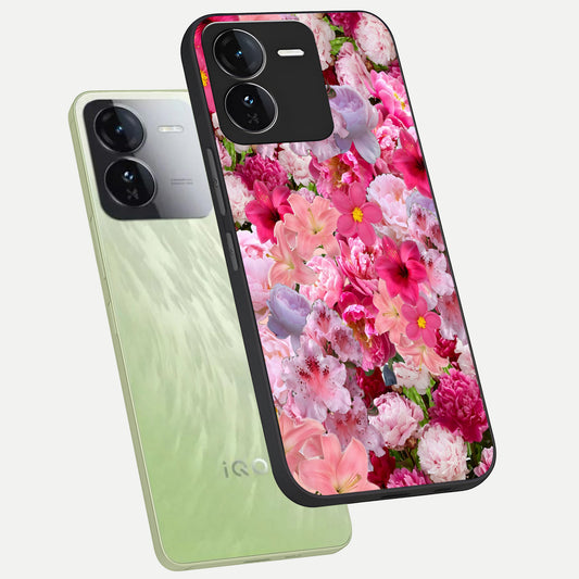  Bloom Crush Fantasy phone case For iQOO Z9 showing premium glass back cover with detailed artwork