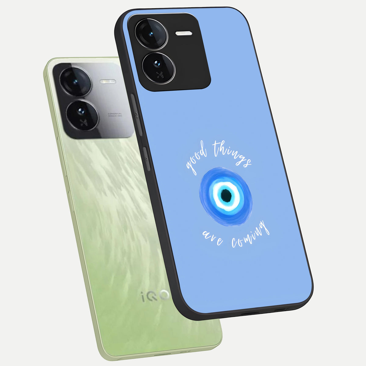  Bright Future Ahead phone case For iQOO Z9 showing premium glass back cover with detailed artwork