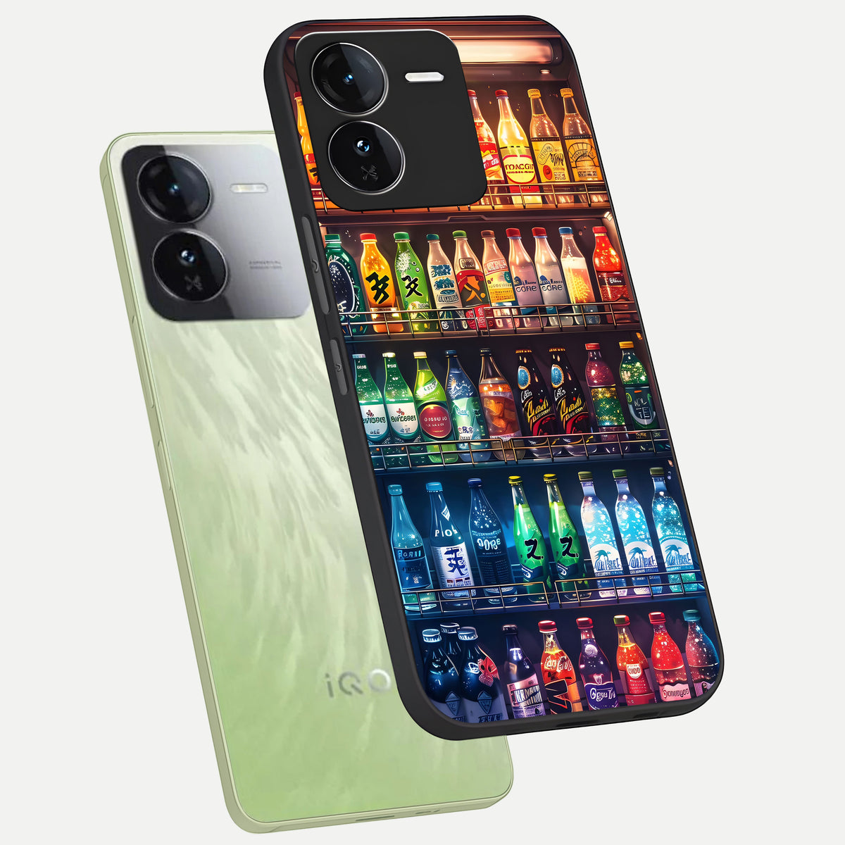 Colorfull Tree phone case For iQOO Z9 showing premium glass back cover with detailed artwork
