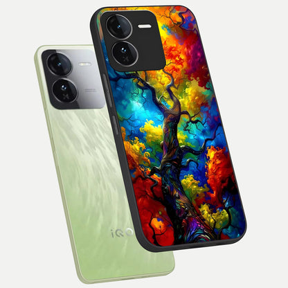  Colorful Soda Bottles phone case For iQOO Z9 showing premium glass back cover with detailed artwork