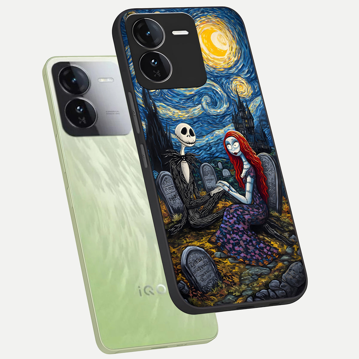 Eternal Night Love phone case For iQOO Z9 showing premium glass back cover with detailed artwork