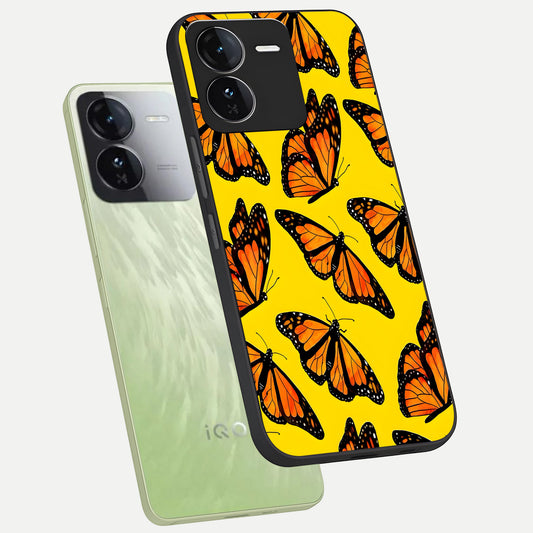  Golden Wing Flight phone case For iQOO Z9 showing premium glass back cover with detailed artwork