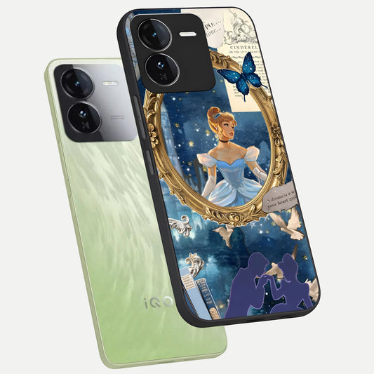  Midnight Queen phone case For iQOO Z9 showing premium glass back cover with detailed artwork