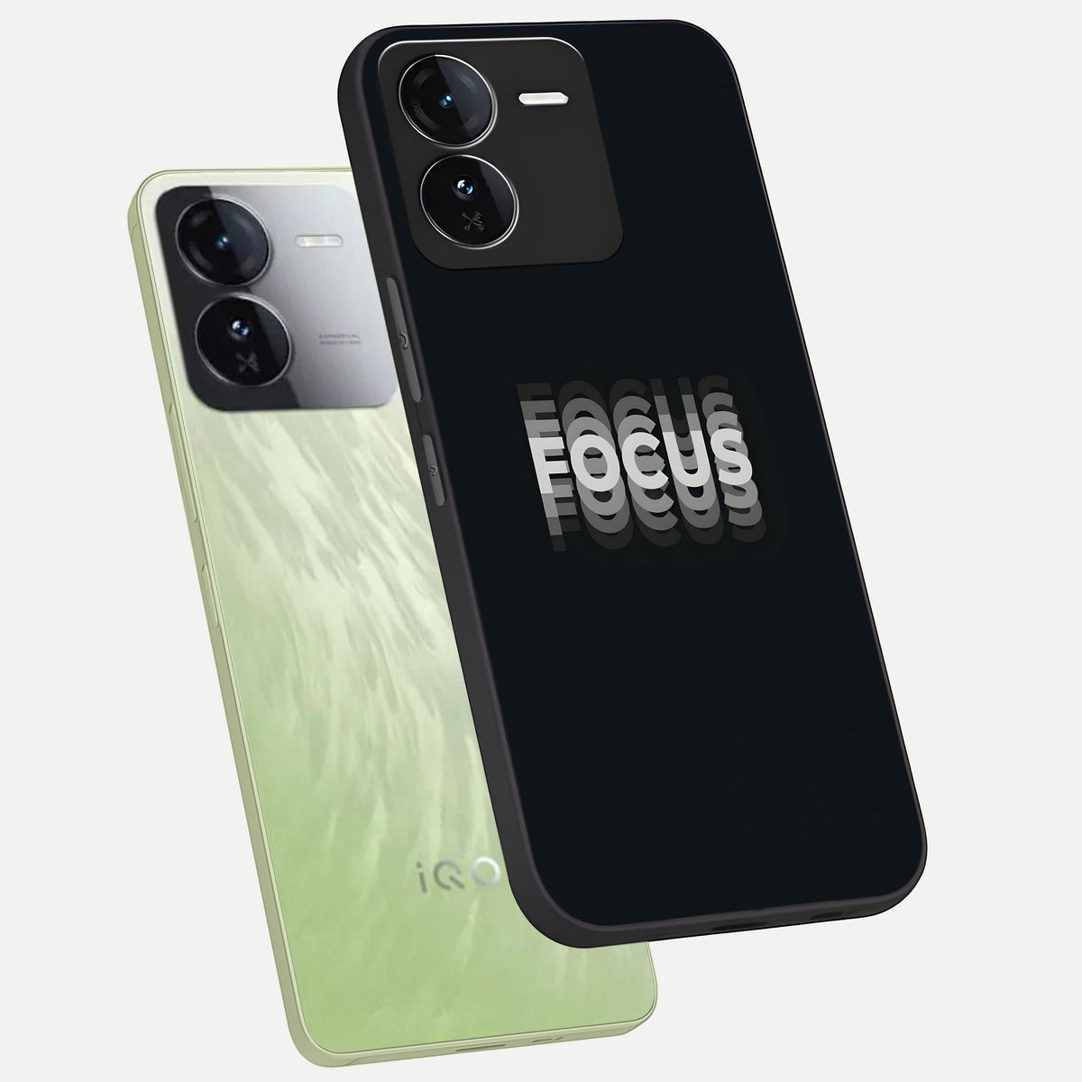  Mono Focus Vision phone case For iQOO Z9 showing premium glass back cover with detailed artwork