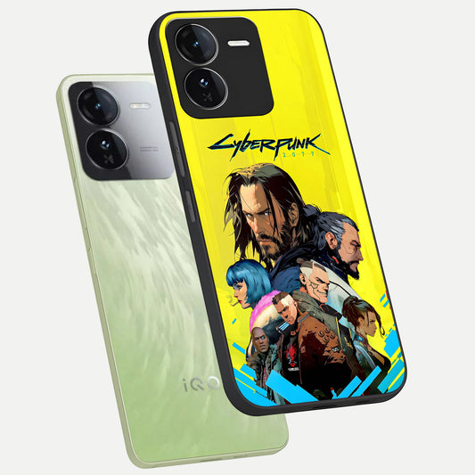  Neon Rebel Genesis phone case For iQOO Z9 showing premium glass back cover with detailed artwork