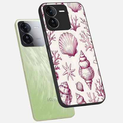  Pink Power Sparks phone case For iQOO Z9 showing premium glass back cover with detailed artwork