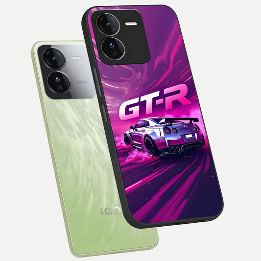  Speed Drift Legend phone case For iQOO Z9 showing premium glass back cover with detailed artwork