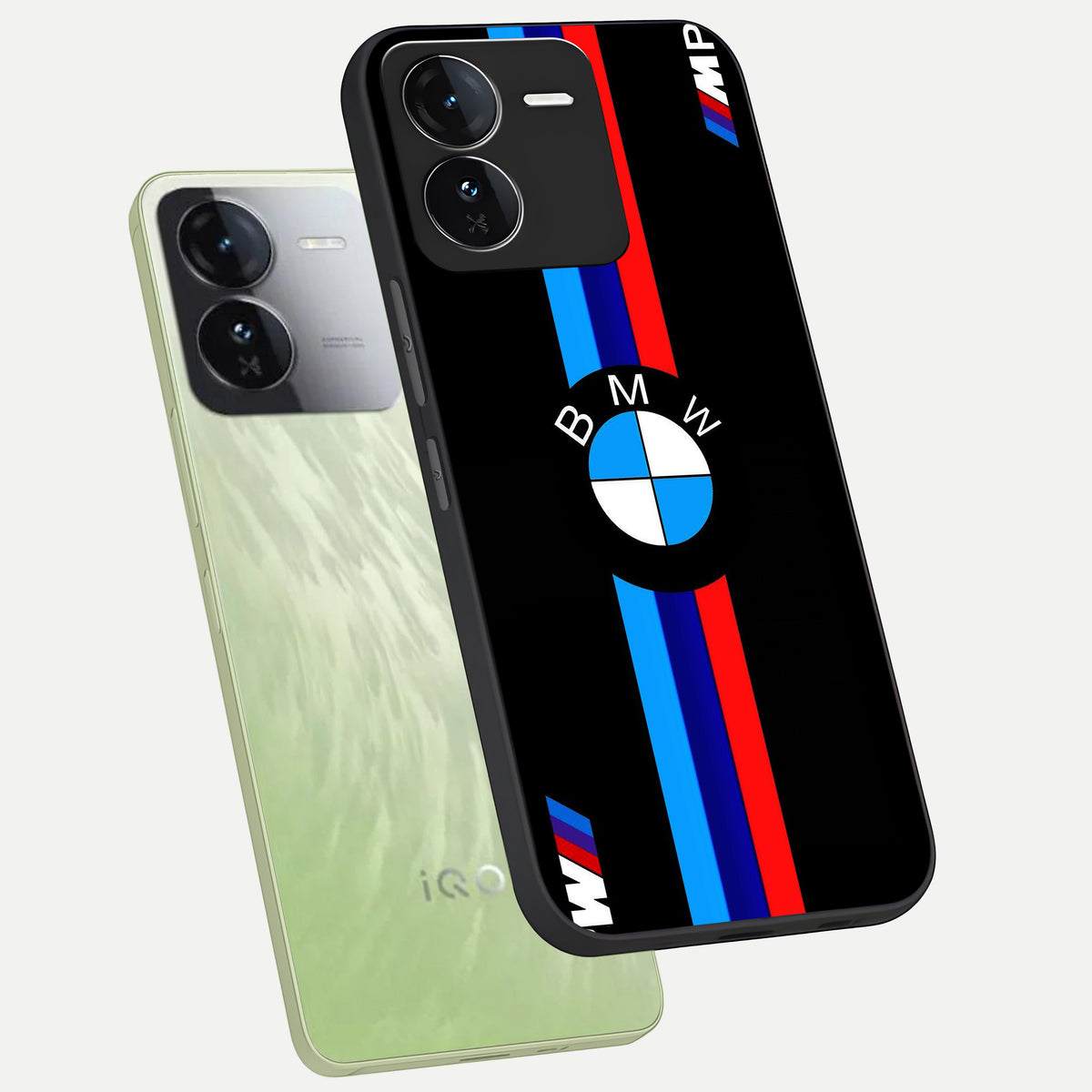  Turbo BMW Beast phone case For iQOO Z9 showing premium glass back cover with detailed artwork
