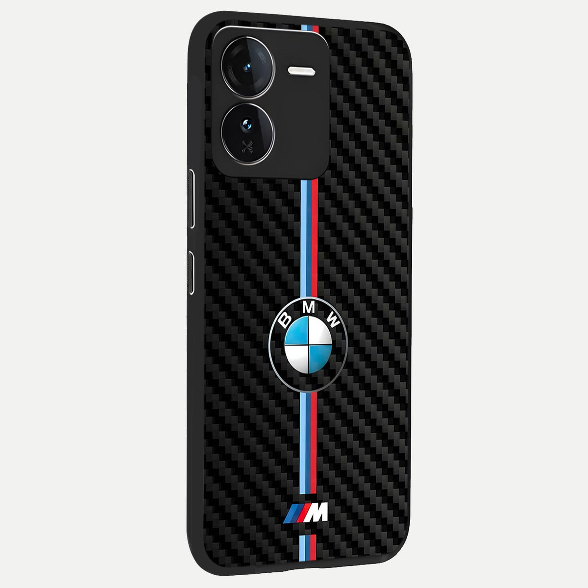  BMW Pattern back cover For iQOO Z9 slim fit glass case with vibrant aesthetic design