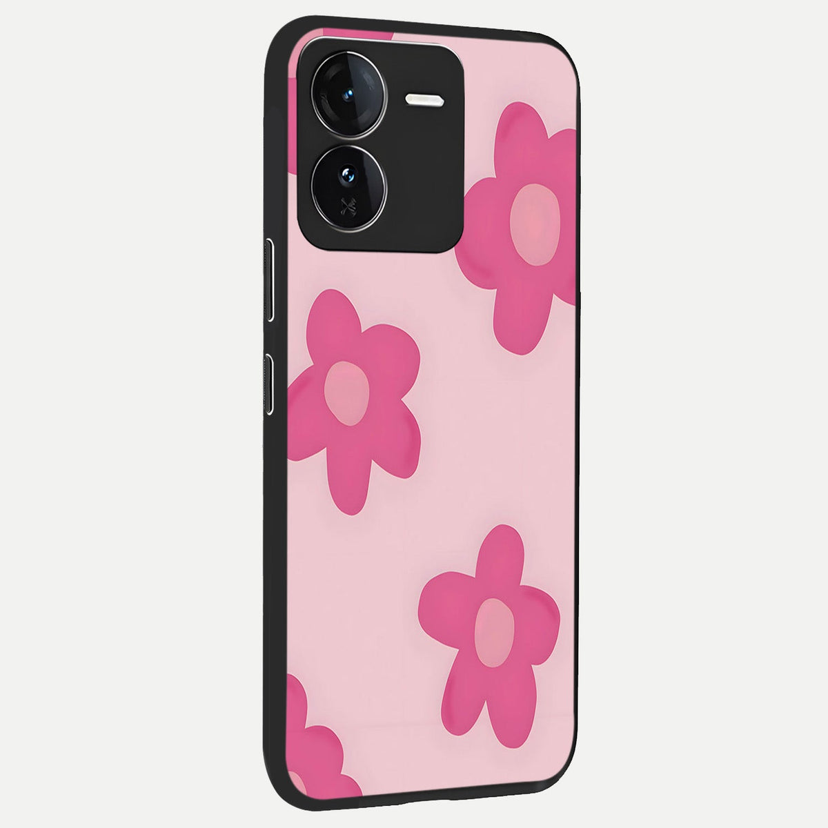  Candy Bloom Dreams back cover For iQOO Z9 slim fit glass case with vibrant aesthetic design