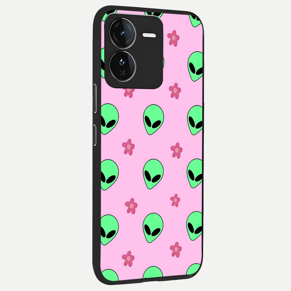  Cosmic Cute Crush back cover For iQOO Z9 slim fit glass case with vibrant aesthetic design