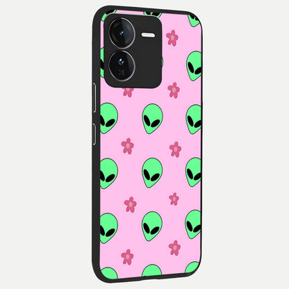  Cosmic Cute Crush back cover For iQOO Z9 slim fit glass case with vibrant aesthetic design