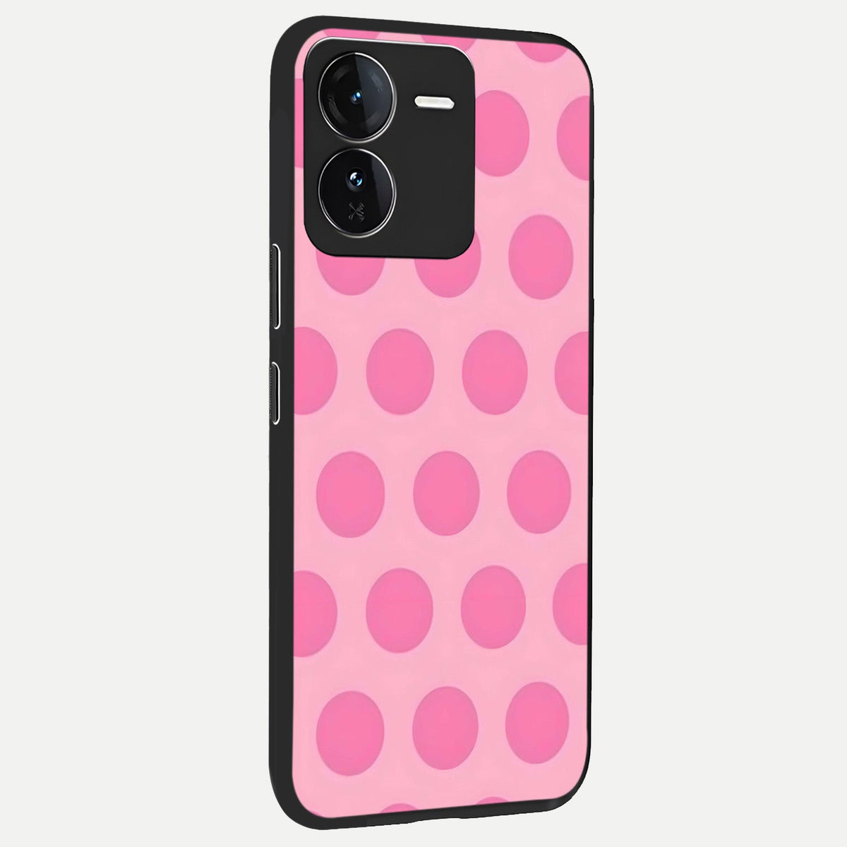  Sweet Dot Dreams back cover For iQOO Z9 slim fit glass case with vibrant aesthetic design