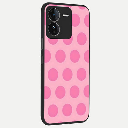  Sweet Dot Dreams back cover For iQOO Z9 slim fit glass case with vibrant aesthetic design