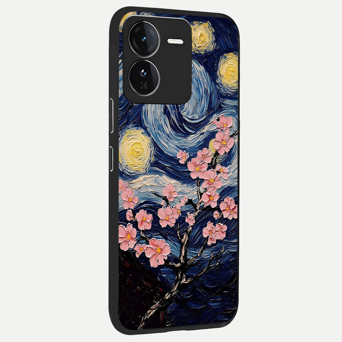  Van Gogh Scenery back cover For iQOO Z9 slim fit glass case with vibrant aesthetic design
